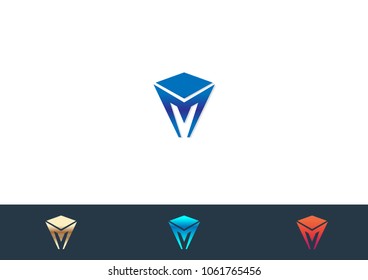 M Letter Logo Template Vector Icon Illustration Design
