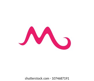 M Letter  Logo Template vector illustration design