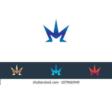 M Letter Logo Template vector illustration design