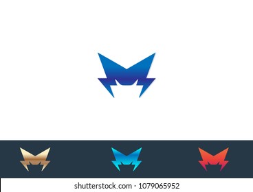 M Letter Logo Template vector illustration design