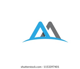 M Letter Logo Template Vector illustration design