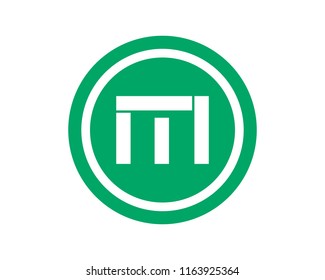 M Letter Logo Template Vector Illustration