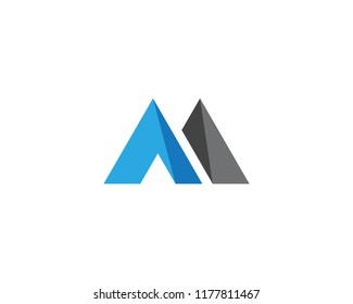 M Letter Logo Template vector illustration design