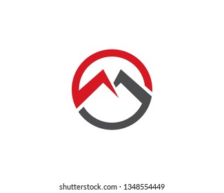 M Letter Logo Template Vector Illustration