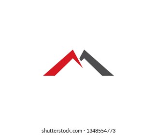 M Letter Logo Template Vector Illustration