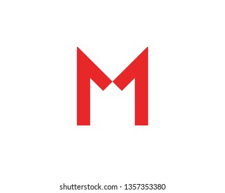 M Letter Logo Template vector illustration design