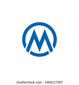 M Letter Logo Template Vector Illustration