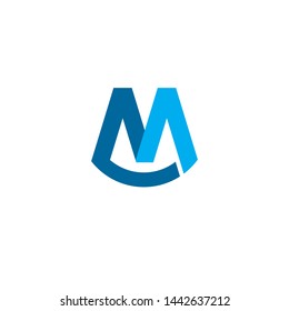 M Letter Logo Template vector illustration design 