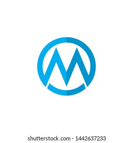 M Letter Logo Template vector illustration design 