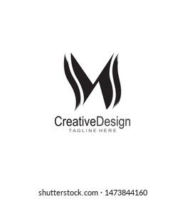M Letter Logo Template Vector Illustration