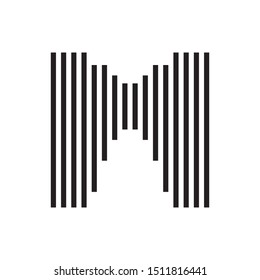 M letter logo template vector icon design