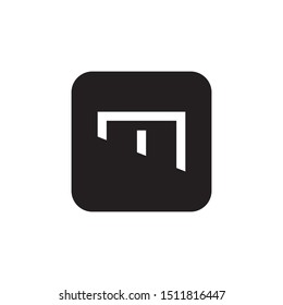 M letter logo template vector icon design