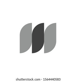 M Letter Logo Template vector illustration design