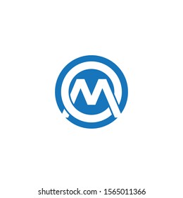 M Letter Logo Template vector illustration design