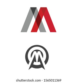 M Letter Logo Template vector illustration design