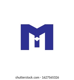 M Letter Logo Template vector illustration design