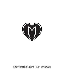 M Letter Logo Template vector illustration design