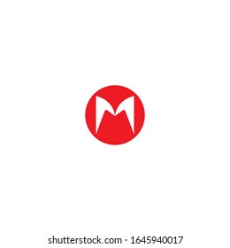 M Letter Logo Template Vektorillustration Design