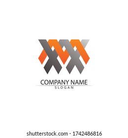 M Letter Logo Template vector illustration design