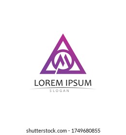 M Letter Logo Template vector illustration design