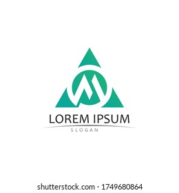 M Letter Logo Template vector illustration design