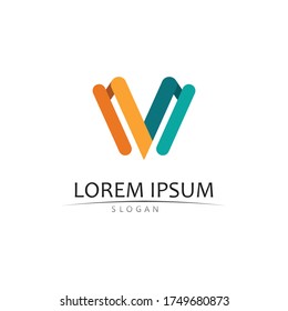 M Letter Logo Template vector illustration design