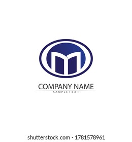 M Letter Logo Template vector illustration design