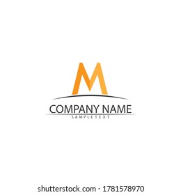 M Letter Logo Template vector illustration design