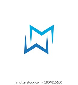 M Letter Logo Template Vector Illustration