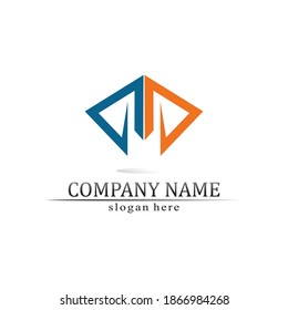 M Letter Logo Template vector illustration design