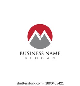 M Letter Logo Template vector illustration design