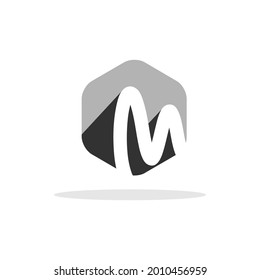 M letter logo template Vector
