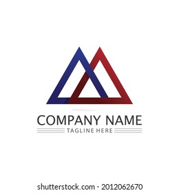 M Letter Logo Template vector illustration design shape logo design business identity
