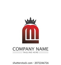 M Letter Logo Template vector illustration design logo for business and identity