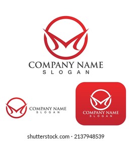 M Letter Logo Template vector illustration design