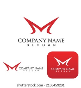 M Letter Logo Template vector illustration design