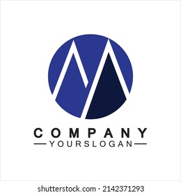 M Letter Logo Template vector illustration design