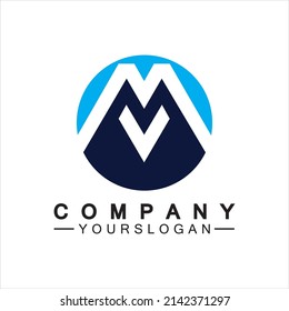 M Letter Logo Template vector illustration design