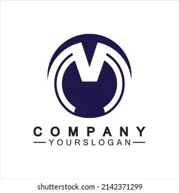 M Letter Logo Template vector illustration design