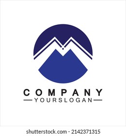 M Letter Logo Template vector illustration design