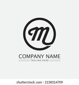 M Letter Logo Template vector illustration design logo for business and identity