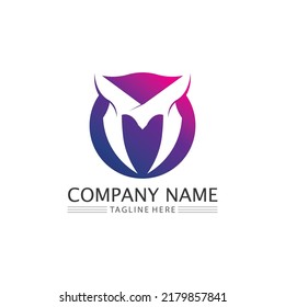M Letter Logo Template vector illustration design logo for business and identity
