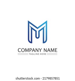 M Letter Logo Template vector illustration design logo for business and identity