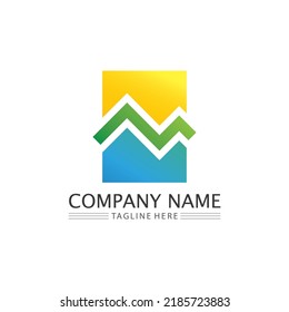 M Letter Logo Template vector illustration design logo for business and identity