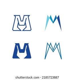 M Letter Logo Template vector illustration design logo for business and identity