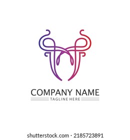 M Letter Logo Template vector illustration design logo for business and identity