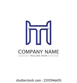 M Letter Logo Template vector illustration design logo for business and identity