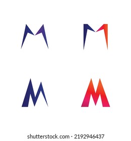 M Letter Logo Template vector illustration design logo for business and identity