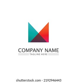 M Letter Logo Template vector illustration design logo for business and identity