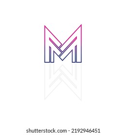 M Letter Logo Template vector illustration design logo for business and identity